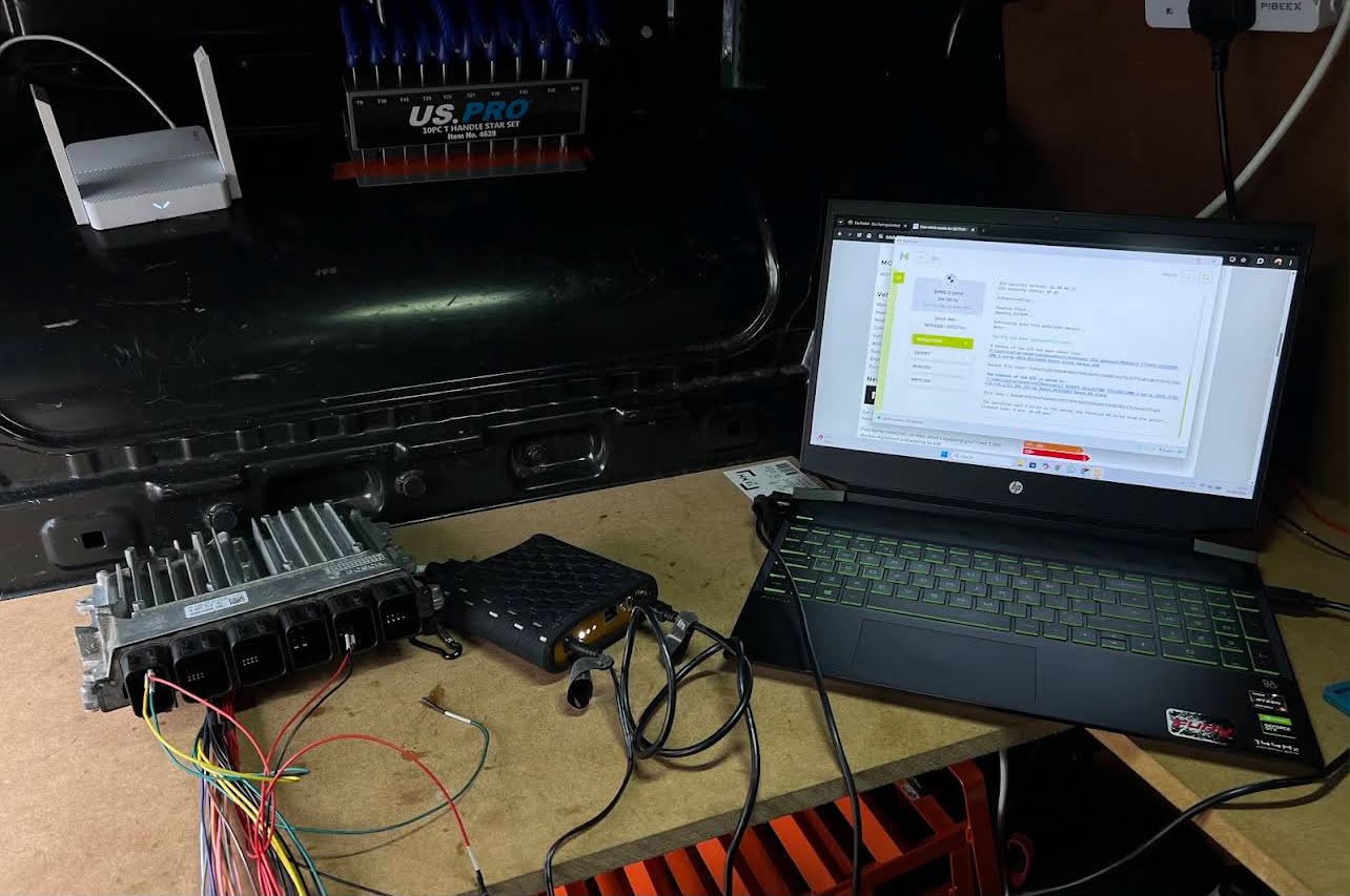 BMW ECU bench read and clone