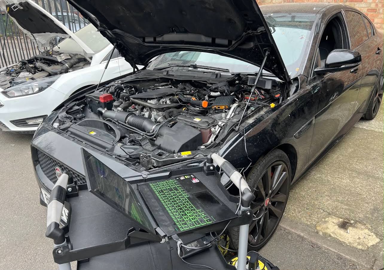 Jaguar XE Stage 1 remap in progress